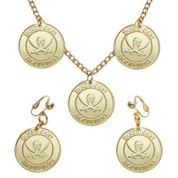 Pirátsky náhrdelník a náušnice